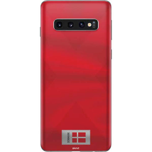 Denmark Soccer Flag Galaxy S10 Skin